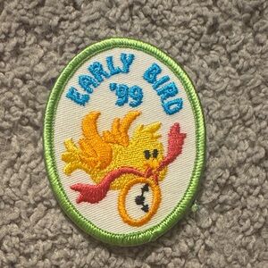 Vintage 1999 Girl Scouts Early Bird Badge